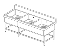 3槽シンク