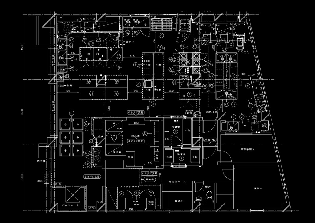 厨房レイアウト図