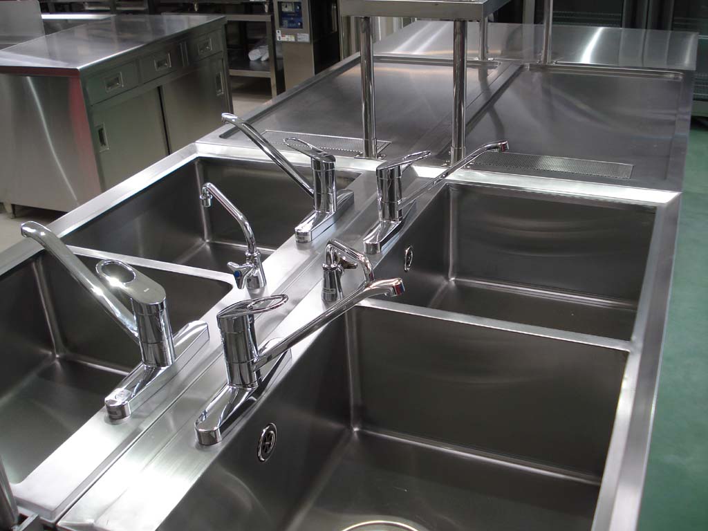 作業・収納機器｜ドライ仕様シンク（1槽・2槽・3槽・移動式））：厨房 