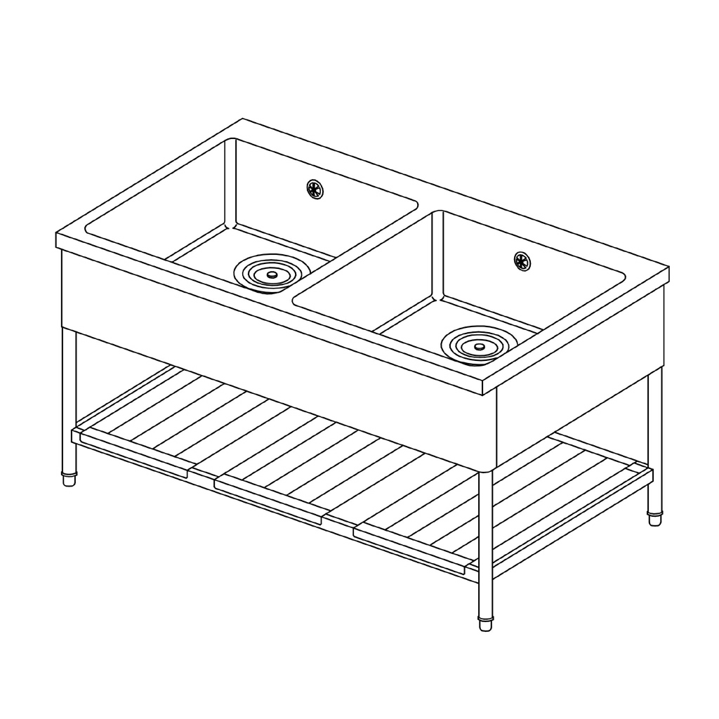 作業・収納機器｜シンク槽・3槽：厨房機器・厨房設計の