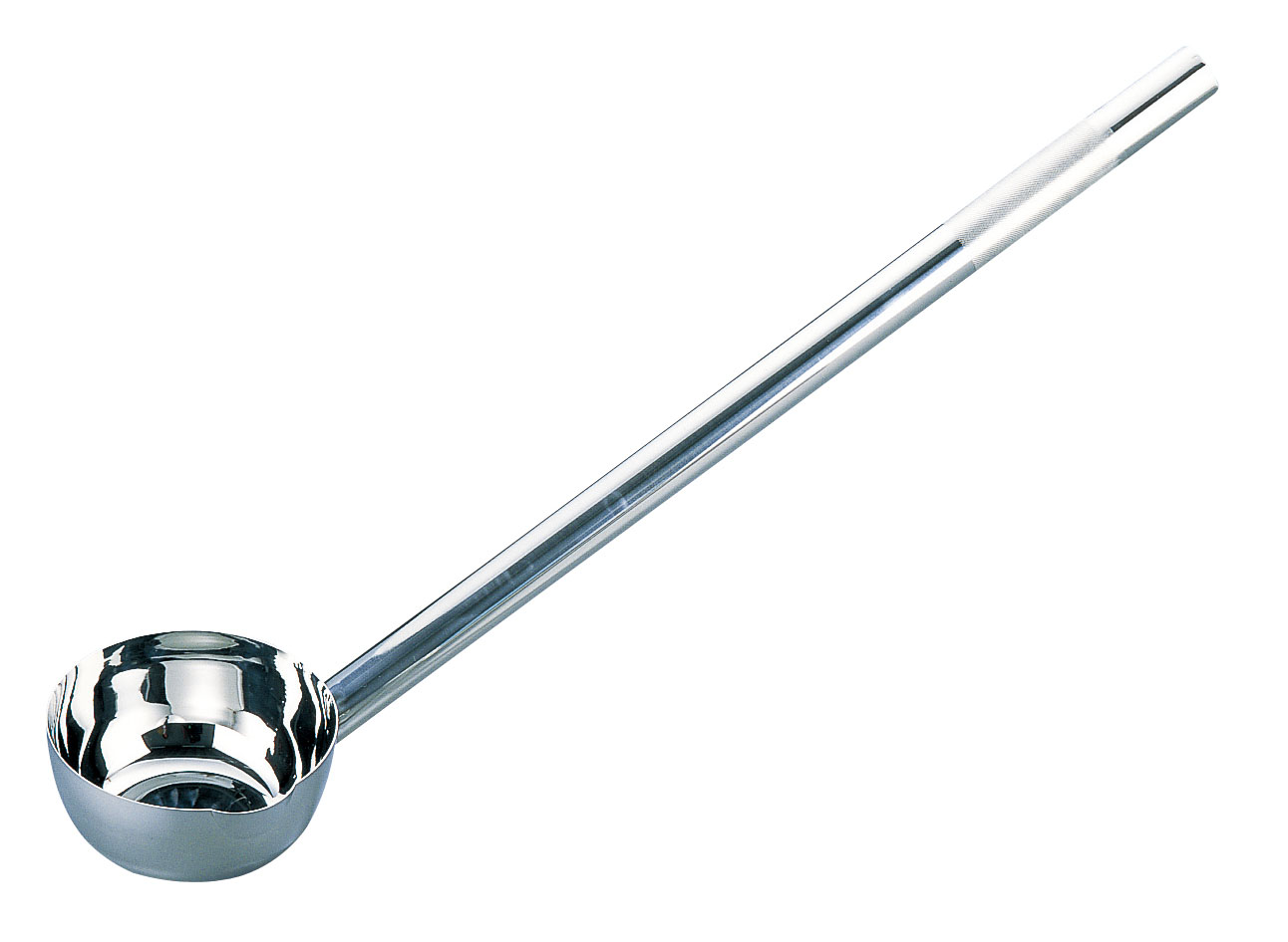 神子島製作所 18-8パイプ柄ひしゃく 24cm 柄25cm 神子島製作所 18-8 パンチング 網ヒシャク φ30cm×柄75cm（穴径6mm）