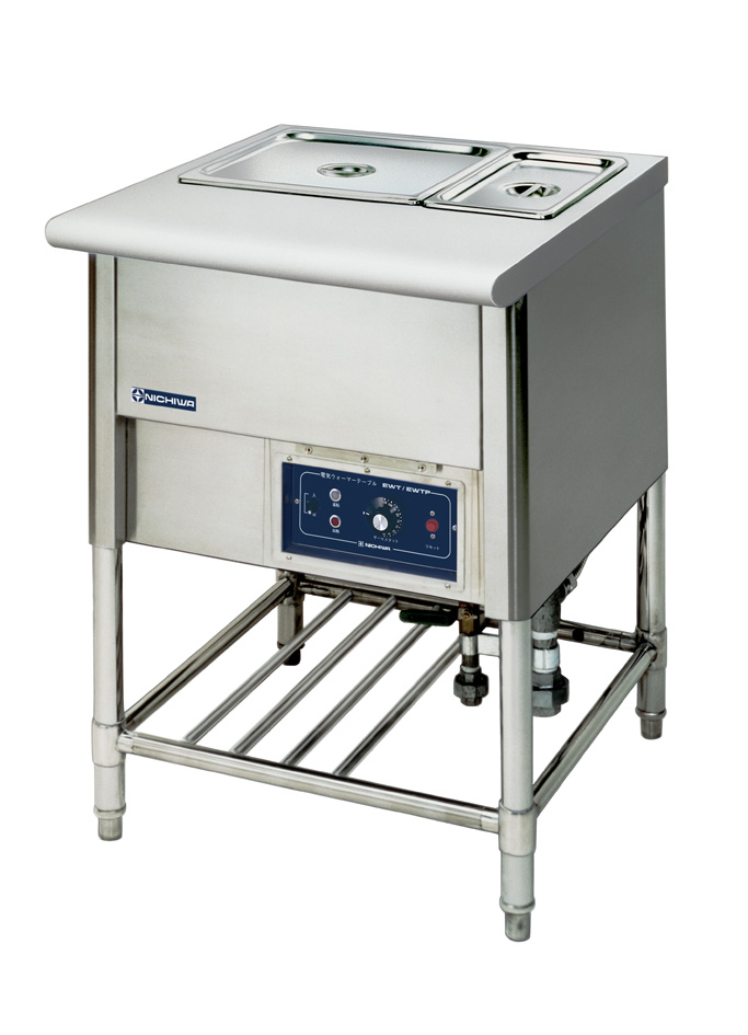 電気ウォーマーテーブル（オープンキャビネット）EWT型 - （適温・配膳機器｜電気式ウォーマー機器）：厨房機器・厨房設計の日本給食設備株式会社